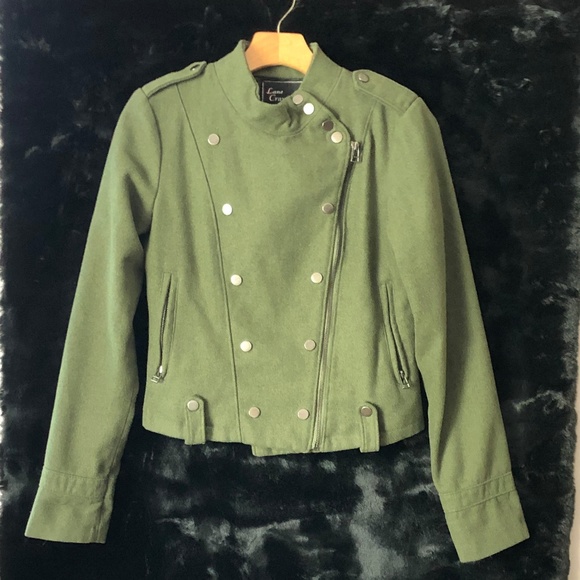 Lane Crawford Jackets & Blazers - Lane Crawford Green Military style Jacket